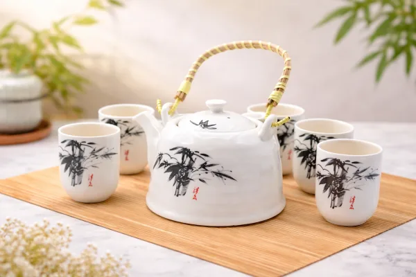 Bamboo Bloom Teapot Set