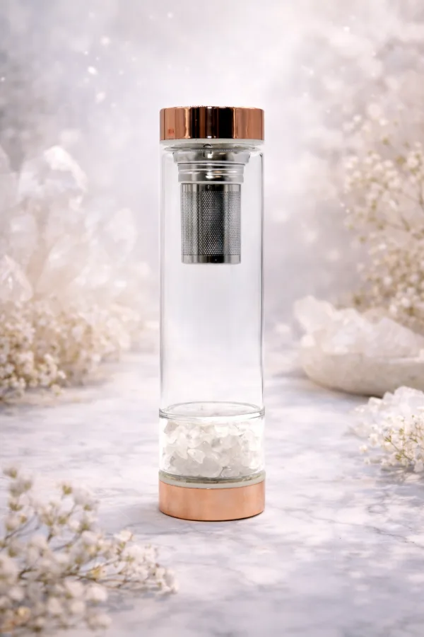 Ritual Crystal Infuser Bottle (Rock Quartz)