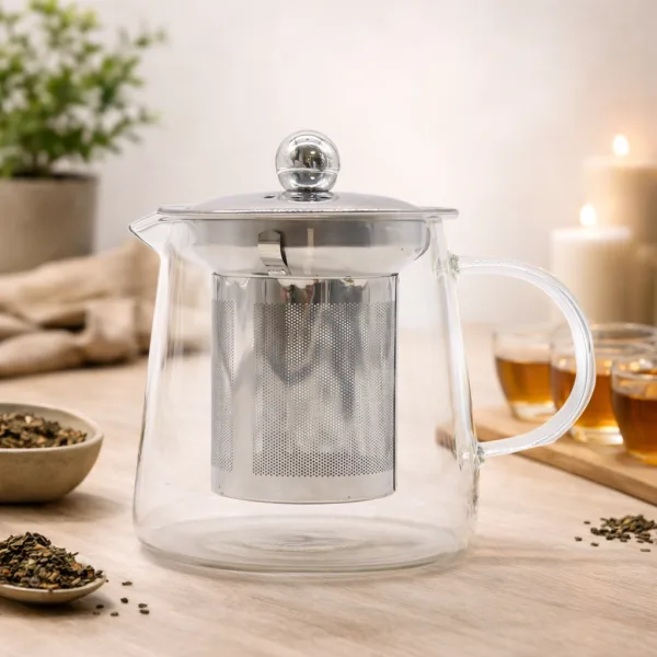 Flask Glass Infuser Teapot (350ml)