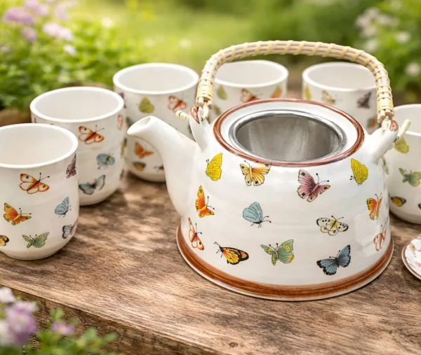 Meadow Butterfly Teapot Set