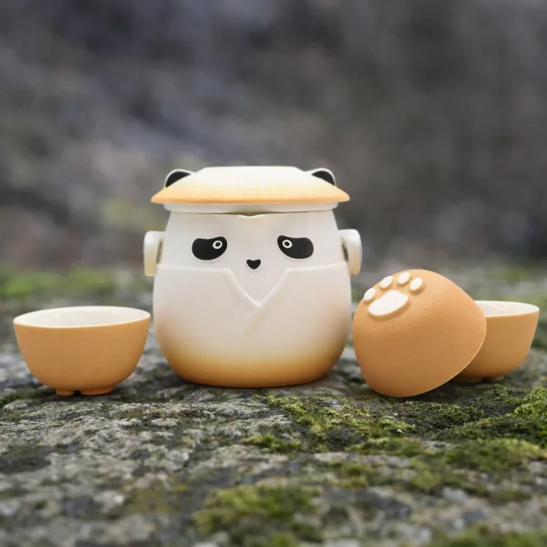 Pandy Teapot Set - Orange